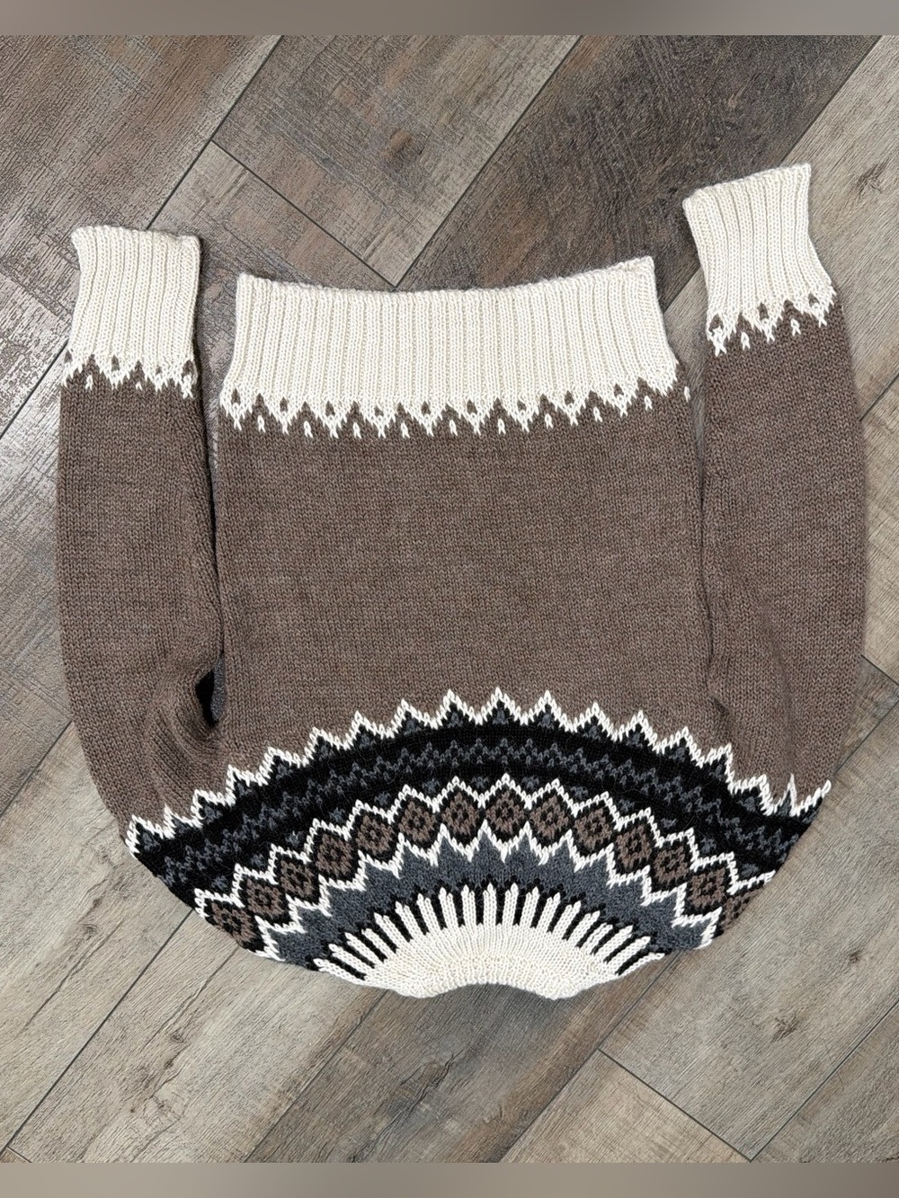Chloe fair isle alpaca wool and cashmere sweater - Picture 9 of 10